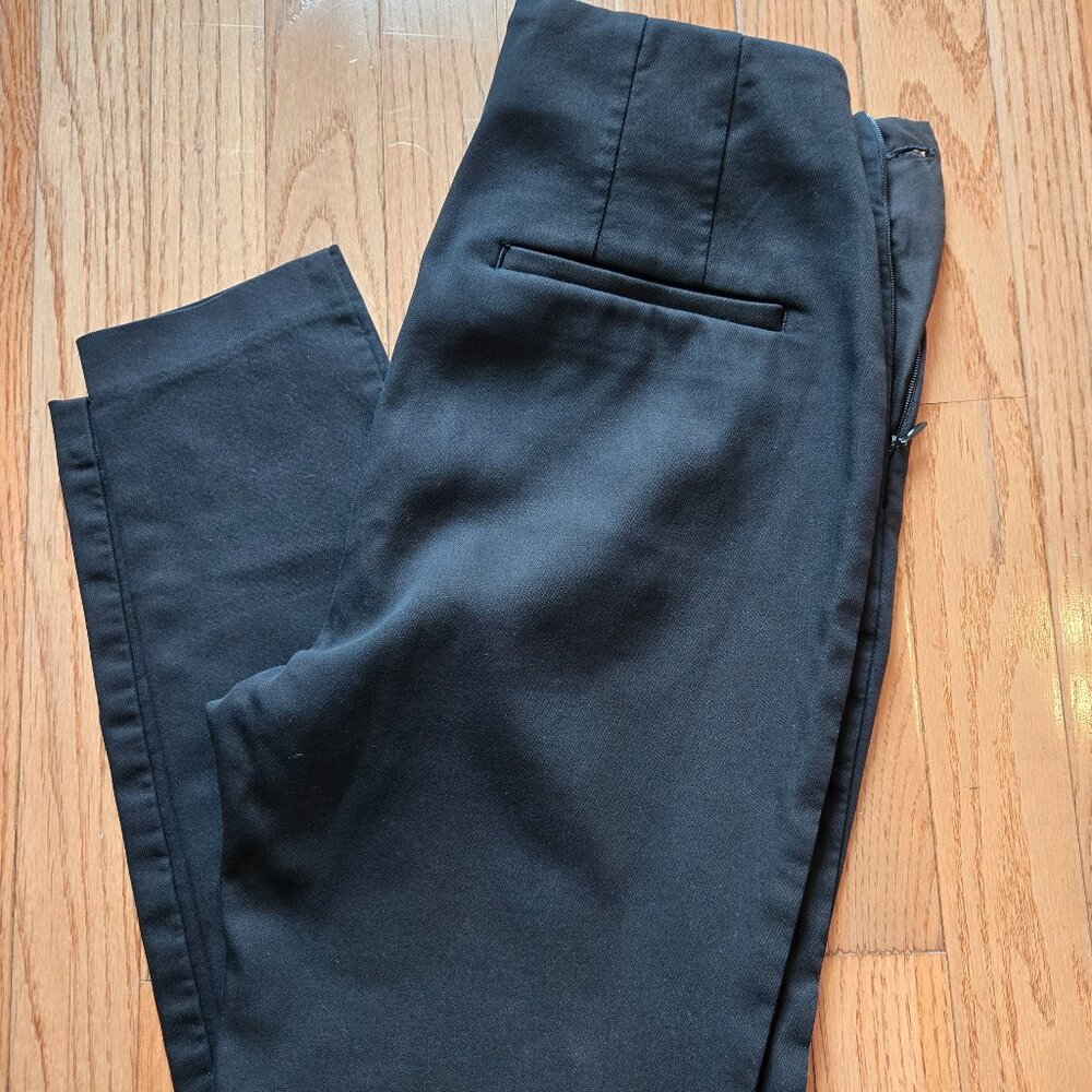 Womens Size 6 High Waist skinny Loft Black Pants